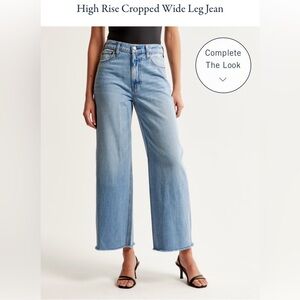 Abercrombie & Fitch The Crop Wide Leg Ultra High Rise